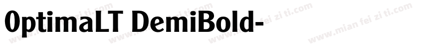 0ptimaLT DemiBold字体转换
